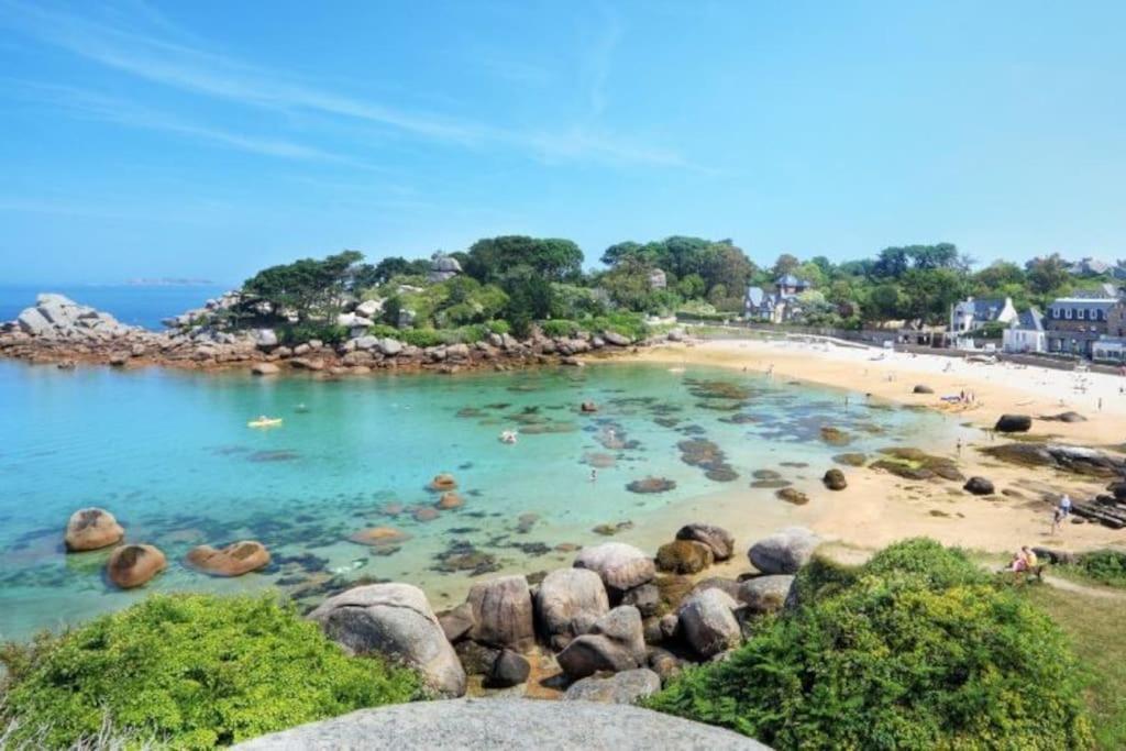 Kanoperoz-Plage De Trestraou Perros-Guirec Exterior foto